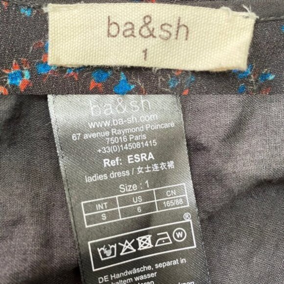 Ba&sh Esra Carbon Floral‎ Tassel Swing Dress US 6 (1) - Picture 7 of 7